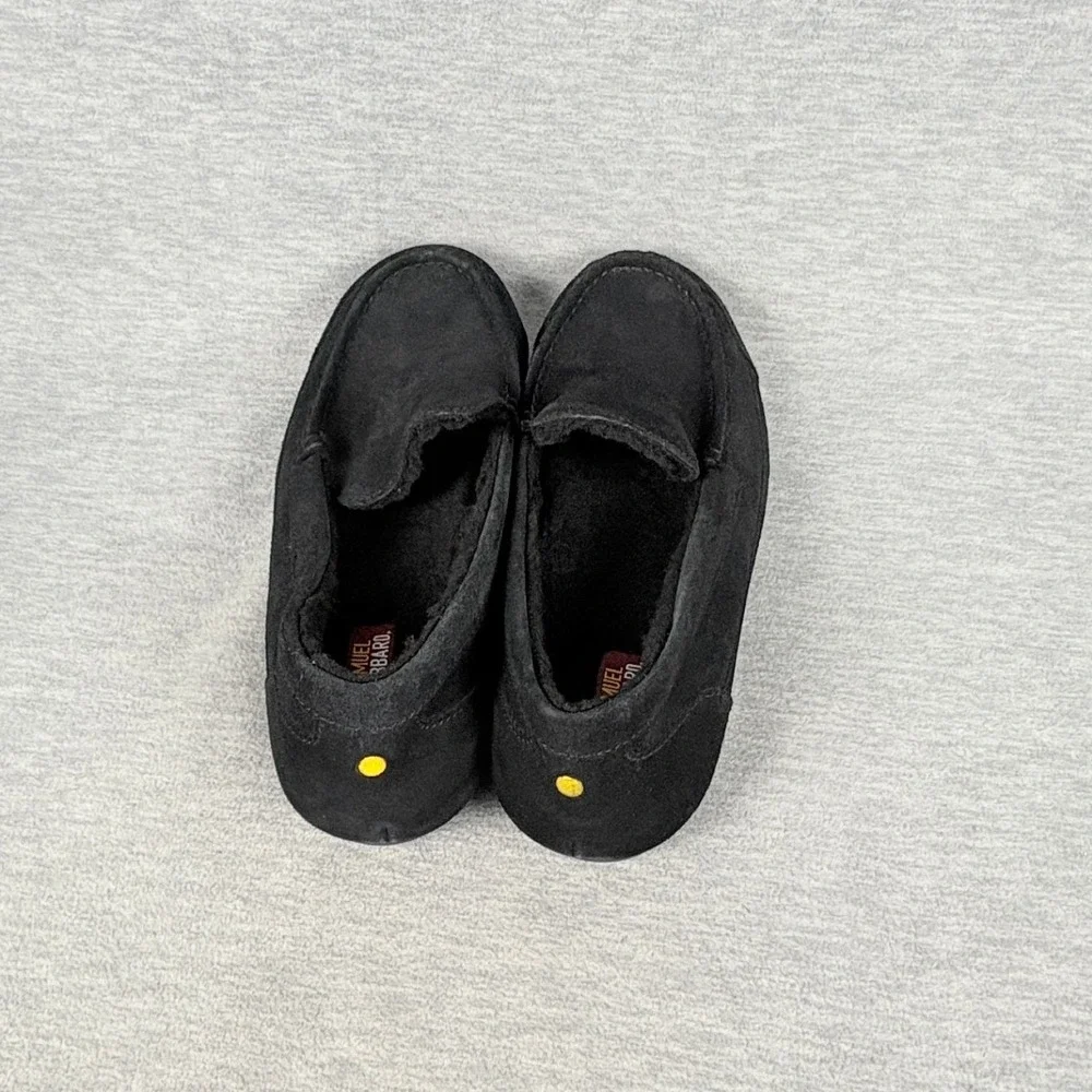Samuel Hubbard Hubbard Dreams Slipper Loafers Mens 12 Black Suede Wool Lined